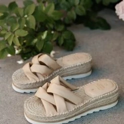 FREE SOUL/MIRACLE MILE Rebel Espadrilles In Nude New Arrivals