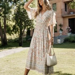 DRESS FORUM Johana Floral Midi Dress