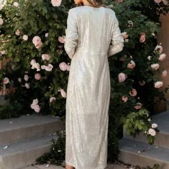 SEE AND BE SEEN Madeline Sequin Dress In Silver New Arrivals 11 SEE AND BE SEEN Madeline Sequin Dress In Silver New Arrivals