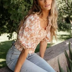 LUSH CLOTHING Dante Floral Top