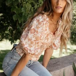 LUSH CLOTHING Dante Floral Top