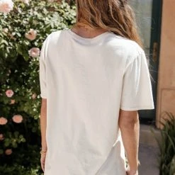 SWEET CLAIRE Beverly Hills Graphic Tee In Cream