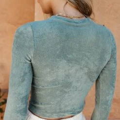 DYNAMIC FASHION New Arrivals Rania Cropped Top In Green