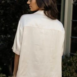 WORUI Tops Trudy Button Up Top In Nude 9 WORUI Tops Trudy Button Up Top In Nude