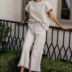 SEE AND BE SEEN Sonia Pants In Taupe Sets