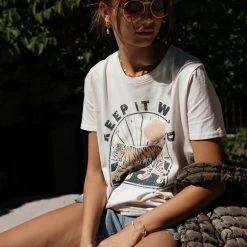 Tres Bien Keep It Wild Graphic Tee Tops
