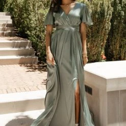 RICARICA Everleigh Maxi Dress In Sage Dresses 8 RICARICA Everleigh Maxi Dress In Sage Dresses