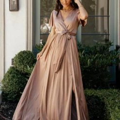 RICARICA Everleigh Maxi Dress In Mocha