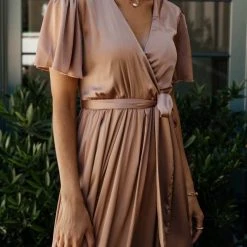 RICARICA Everleigh Maxi Dress In Mocha