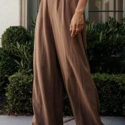 Mustard Seed Work Edit Felicity Pants In Taupe