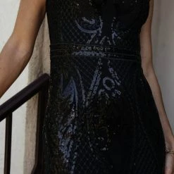 RICARICA New Arrivals Eloise Maxi Dress In Black