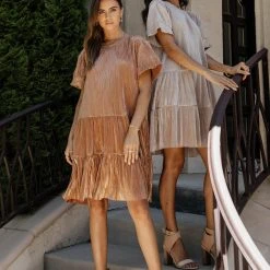 SEE AND BE SEEN Dresses Miriam Mini Dress In Grey 11 SEE AND BE SEEN Dresses Miriam Mini Dress In Grey