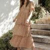 WELLMADE INC New Arrivals Hallie Midi Dress In Camel 2 WELLMADE INC New Arrivals Hallie Midi Dress In Camel
