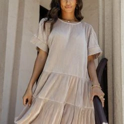 SEE AND BE SEEN Dresses Miriam Mini Dress In Grey