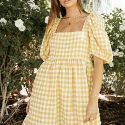 JACQUIE THE LABEL Kenya Gingham Mini Dress 12 JACQUIE THE LABEL Kenya Gingham Mini Dress