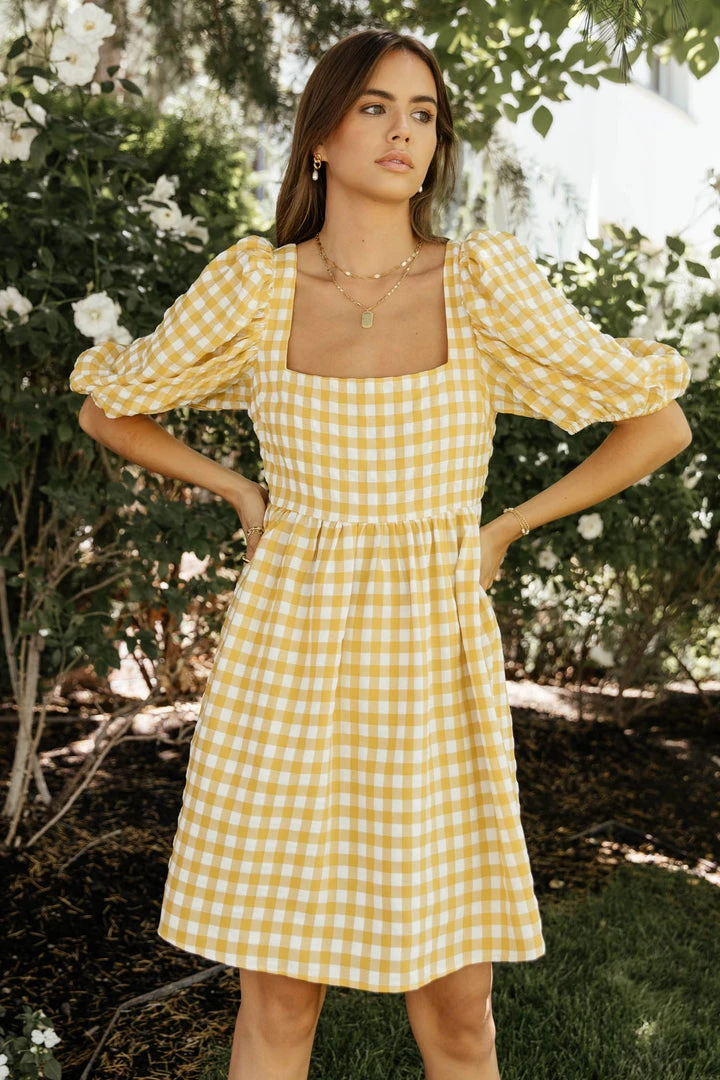 JACQUIE THE LABEL Kenya Gingham Mini Dress 4 JACQUIE THE LABEL Kenya Gingham Mini Dress