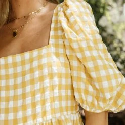 JACQUIE THE LABEL Kenya Gingham Mini Dress