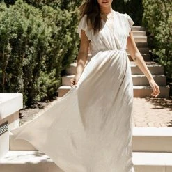 SEE AND BE SEEN Alessandra Dress In Gold