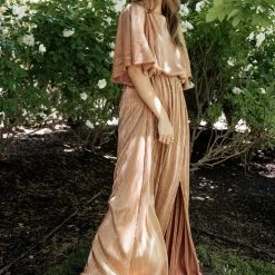 SEE AND BE SEEN New Arrivals Brooke Maxi Dress In Mauve