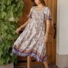 MILLIBON POLYMOND DK INC Mercedes Midi Dress New Arrivals