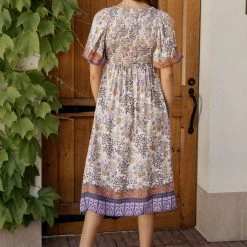 MILLIBON POLYMOND DK INC Mercedes Midi Dress New Arrivals