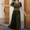 SEE AND BE SEEN Dresses Marlowe Velvet Dress In Green