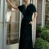 SEE AND BE SEEN Dresses Marlowe Velvet Dress In Emerald