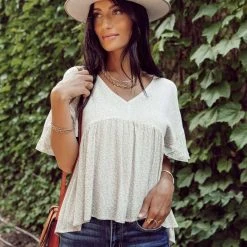 MILLIBON POLYMOND DK INC Aristea Peplum Top