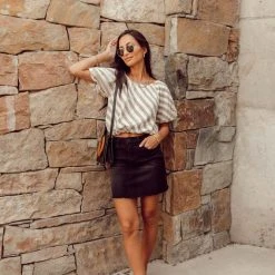 PLASTIC Evie Denim Skirt