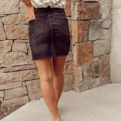 PLASTIC Evie Denim Skirt