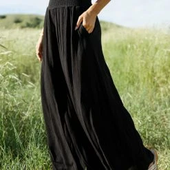 FINAL TOUCH COLLECTION Jodi Wide Leg Pants In Black