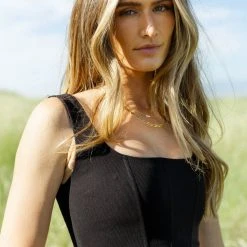 EDIT BY NINE New Arrivals Jan Cropped Tank In Black