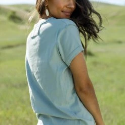 WORUI New Arrivals Marissa Tee In Sage