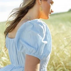 VERY J Cameron Mini Dress In Light Blue 10 VERY J Cameron Mini Dress In Light Blue