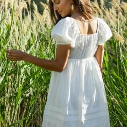 VERY J New Arrivals Cameron Mini Dress In White