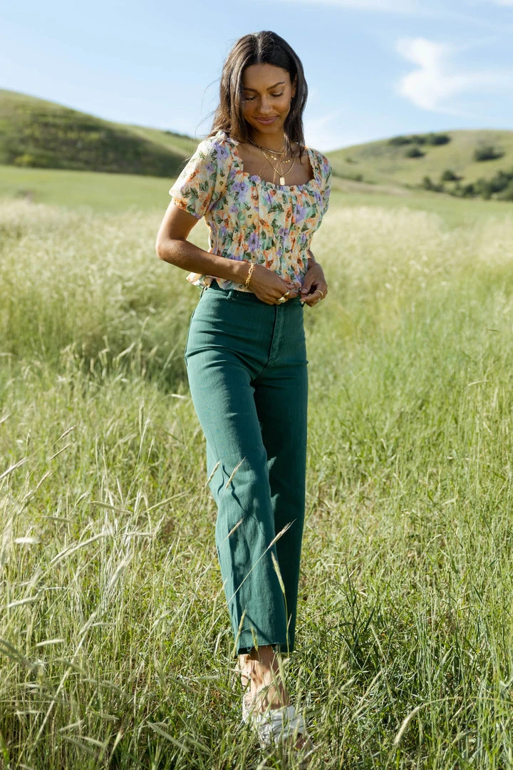 MIOU MUSE PREORDER - Darian Pants In Teal Preorders 8 MIOU MUSE PREORDER - Darian Pants In Teal Preorders