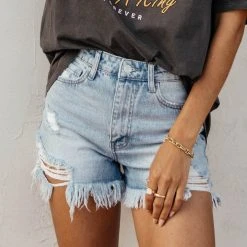 Plastic Vervet Marnie Mom Shorts