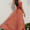 RICARICA PREORDER - Josie Maxi Dress In Terracotta New Arrivals