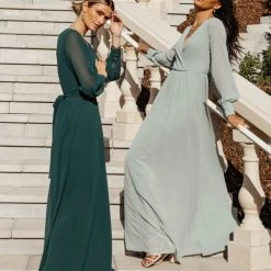 RICARICA PREORDER - Veronica Maxi Dress In Sage