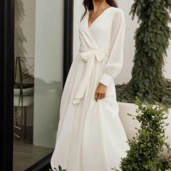 RICARICA PREORDER - Veronica Maxi Dress In Cream New Arrivals