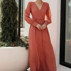RICARICA PREORDER - Veronica Maxi Dress In Terracotta Preorders
