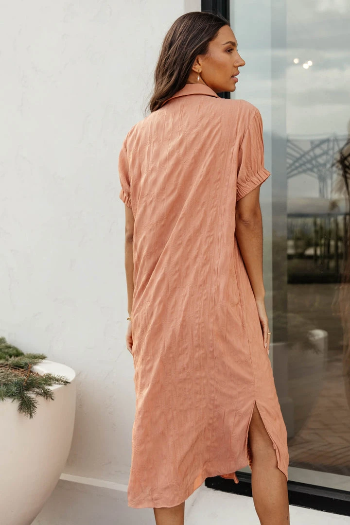 SINA New Arrivals Joline Midi Dress In Peach 7 SINA New Arrivals Joline Midi Dress In Peach