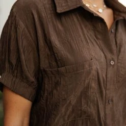 SINA New Arrivals Joline Midi Dress In Brown