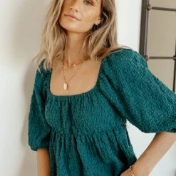 MILLIBON POLYMOND DK INC Brighton Top In Teal