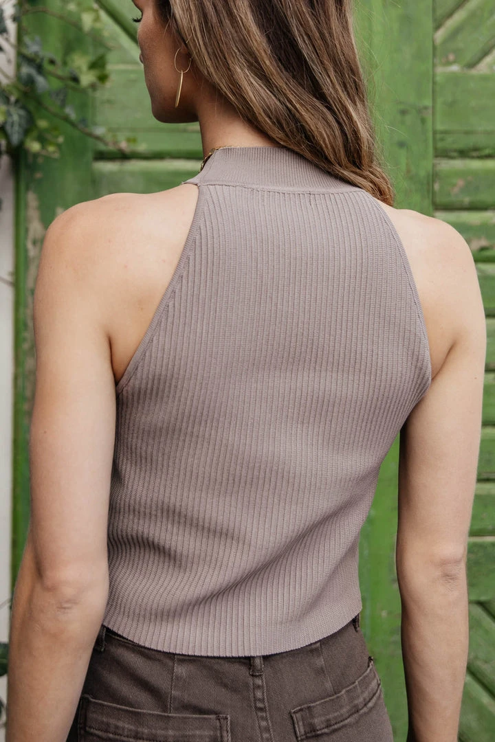 MISS LOVE Esmy Ribbed Tank In Mocha New Arrivals 7 MISS LOVE Esmy Ribbed Tank In Mocha New Arrivals