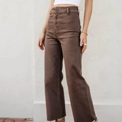 MIOU MUSE PREORDER - Darian Pants In Brown New Arrivals