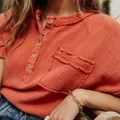 LA MIEL Tops Soraya Top In Orange 10 LA MIEL Tops Soraya Top In Orange