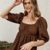 MILLIBON POLYMOND DK INC New Arrivals Brighton Top In Brown
