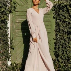 RICARICA Back In Stock PREORDER - Veronica Maxi Dress In Mauve
