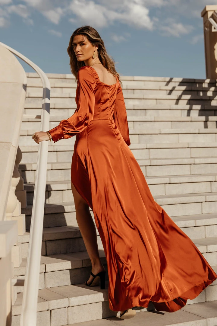 RICARICA New Arrivals PREORDER - Kristie Maxi Dress In Rust 8 RICARICA New Arrivals PREORDER - Kristie Maxi Dress In Rust